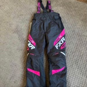 FXR snowmobile bibs.